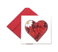 Red Heart Valentine Romantic Egagement Love 15cm x 15cm