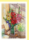 August (Gladiolus) Floral Romantic Mother Day Seasonal Birthday