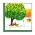Four-Season-Summer Card Seasonal Anniversary 15Cm X 15Cm