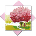 Four-Season-Spring Card Card Seasonal Anniversary 15Cm X 15Cm