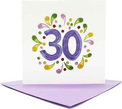 30th Birthday Card Birthday Mother Father Day Anniversary Romantic