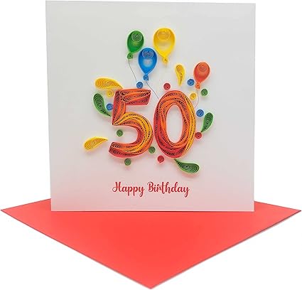50Th-Birthday Card Birthday Mother Father Day Anniversary Romantic
