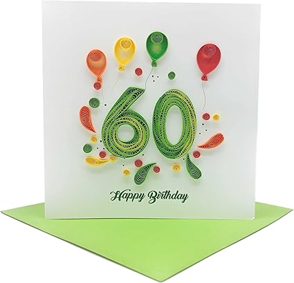 60Th-Birthday Card Birthday Mother Father Day Anniversary Romantic
