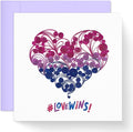 Bisexual Love Wins Valentine Romantic Egagement Love Birthday 15cm x