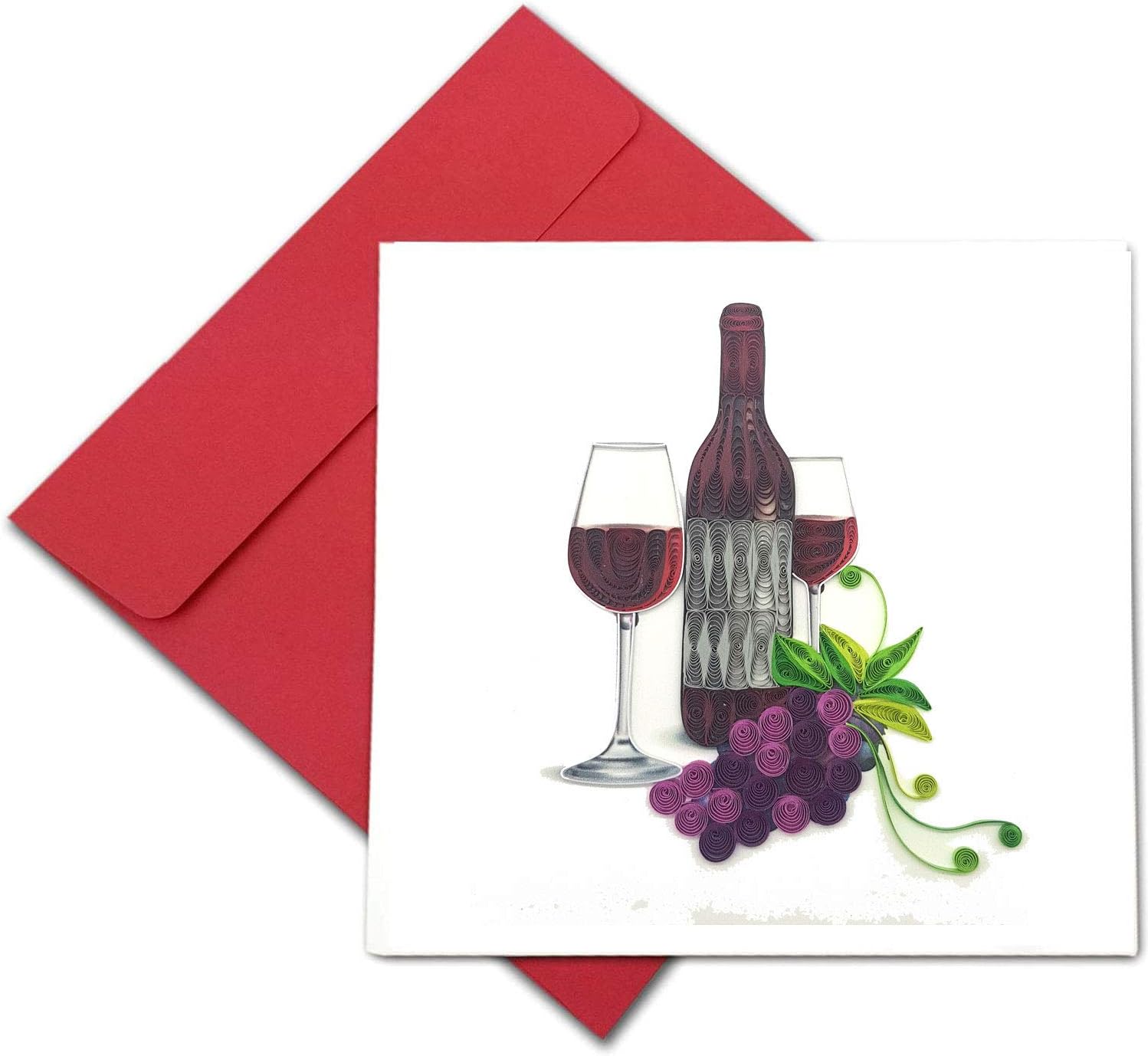 Congratulation Card (Wine) Graduation Achievement Birthday Anniversary