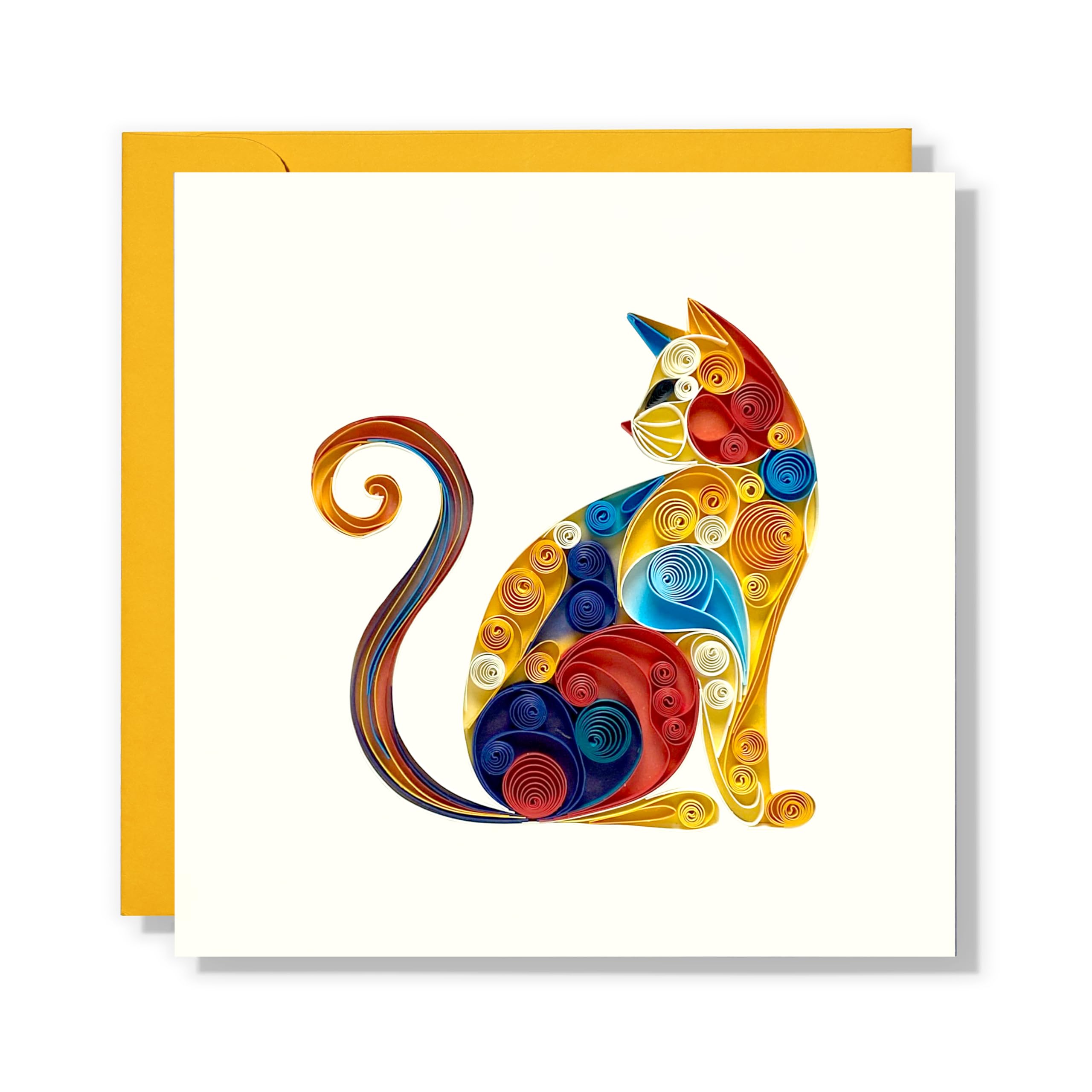 Cute Cat Quilling Card Him Her Birthday Mother S Day Anniversary Anima