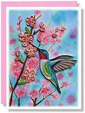 Humming Bird Spring Floral Animal Thank You Anniversary Birthday