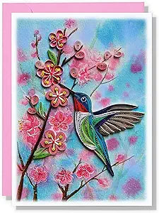 Humming Bird Spring Floral Animal Thank You Anniversary Birthday