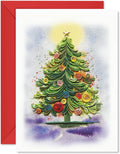 Christmas Tree Card Christmas Thank You Thinking Of You 13Cm 17Cm