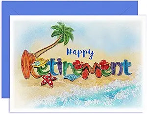 Happy Retirement (Sea Vacations) Retirement Him Her Birthday Anniversa