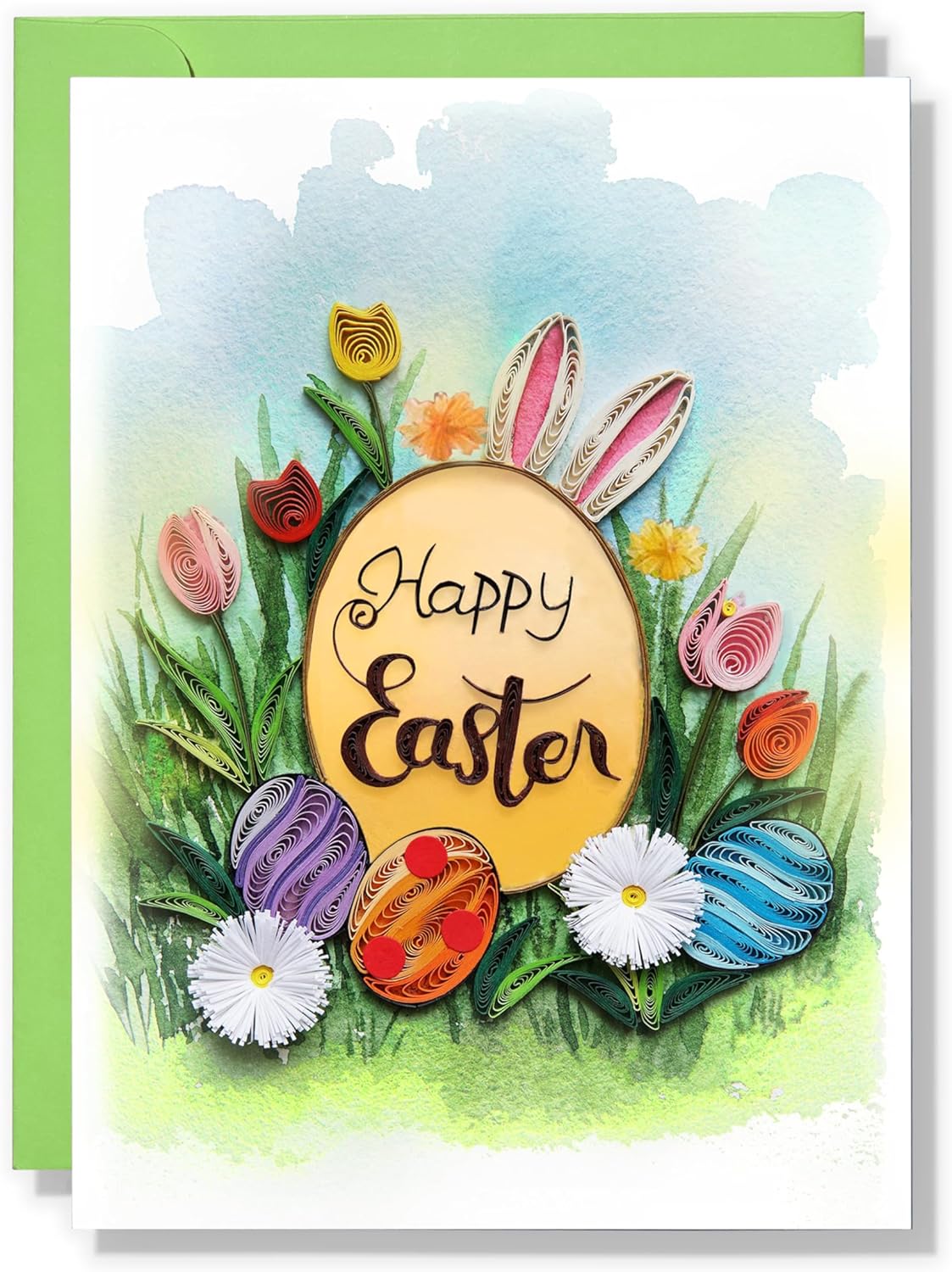 Cute Eggs Quilling Card Thanks Giving Easter S Day Thank You