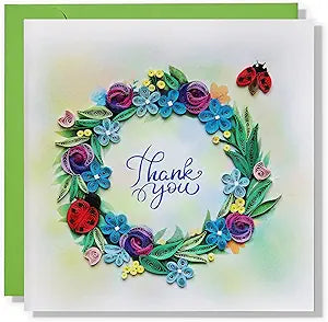 Thank You Flower Card Floral Thank You Anniversary Birthday