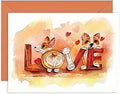 Love Corgi Card Romance Valentine Anniversary Him Her Birthday 13cm x