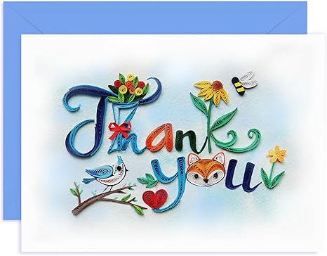 Colorful Thank You Card Floral Thank You Anniversary Birthday