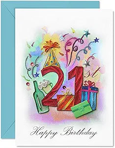 21St-Birthday Card Him Her Birthday Mother Day Anniversary Romantic