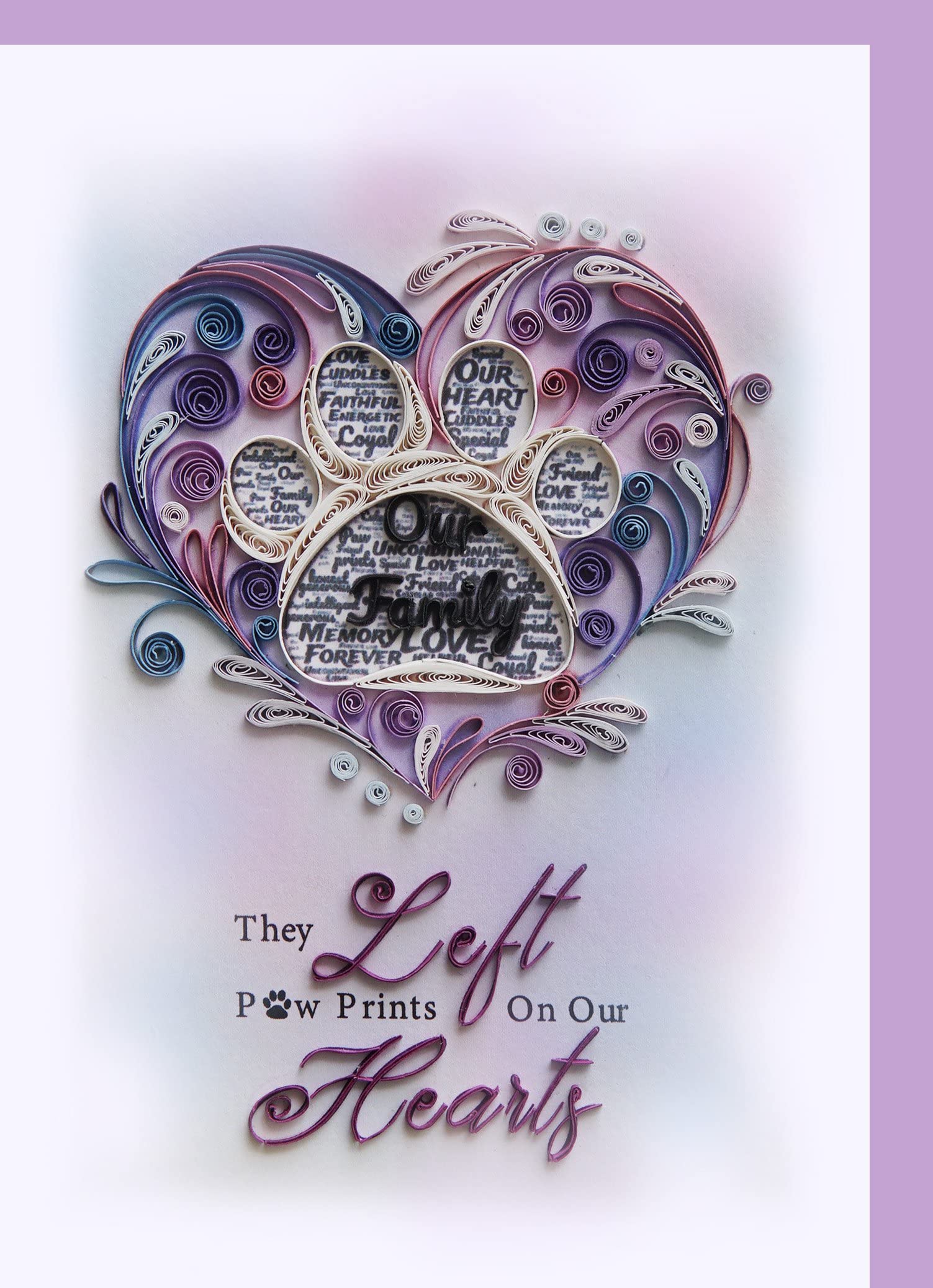 Pet Loss Memory Card Romantic Anniversary Valentine Him Her Birthday
