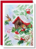 Couple of Bird Christmas Card