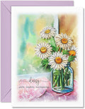 Daisy Flower Card Thinking Of You Floral Thank You Anniversary
