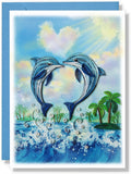 Dolphin Couple Him Her Birthday Romantic Anniversary Valentine