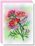 Cosmo And Dragonfly (Oct) Birthday Anniversary Animal Floral Mother S