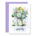 Daisy Sympathy Floral Mother Day Anniversary Birthday 13cm x 17cm