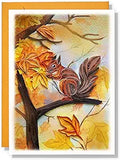 Autumn Animal Floral Animal Seasonal Thank You Anniversary Birthday