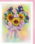 Sunflower Congratulations Card Graduation Achievement Birthday