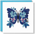 Blue Butterfly Animal Floral Anniversary Romantic Mother Day 15cm 15cm