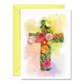 Cross Card Thanks Giving Floral Mother Day Anniversary Birthday 13cm