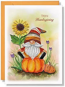 Happy Thanks Giving Gnomes Thanks Giving Anniversary Thank You 13Cm