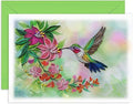 Hummings Birds And Flowers Quilling Card Birthday Anniversary Mother S