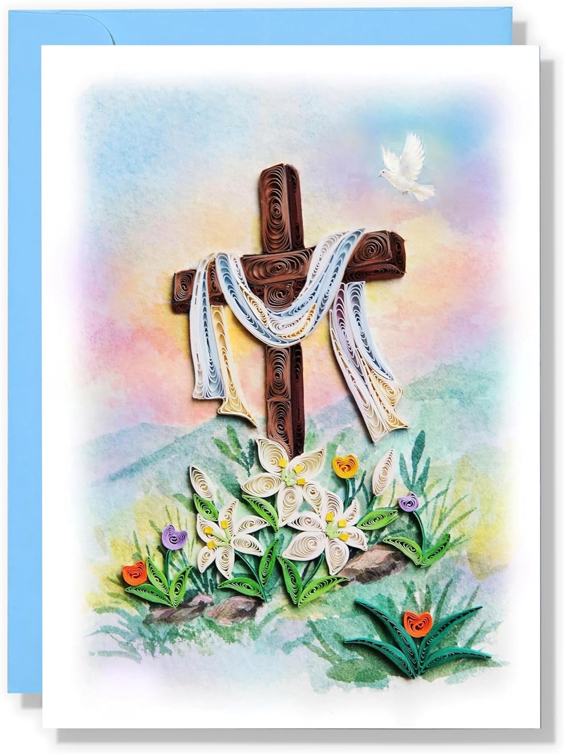 He Is Risen Easter Quilling Card Thanks Giving Easter S Day Floral