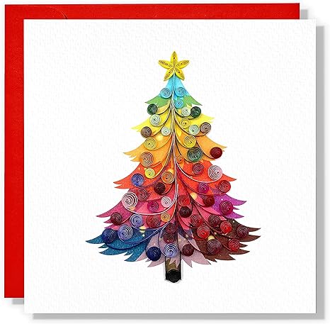 Colorful Christmas Card Christmas Thank You Thinking Of You 15Cm 15Cm