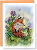 Aster And Fox (sep) Birthday Anniversary Mother S Day Animal Floral