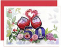 50th Anniversary Quilling Card (violet Or Yellow Rose) Romance