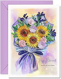 Sunflower Retirement Achievement Retiremant Floral Birthday 13Cm X17Cm