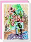 March - Cherry Blossom Floral Romantic Mother Day Seasonal Birthday