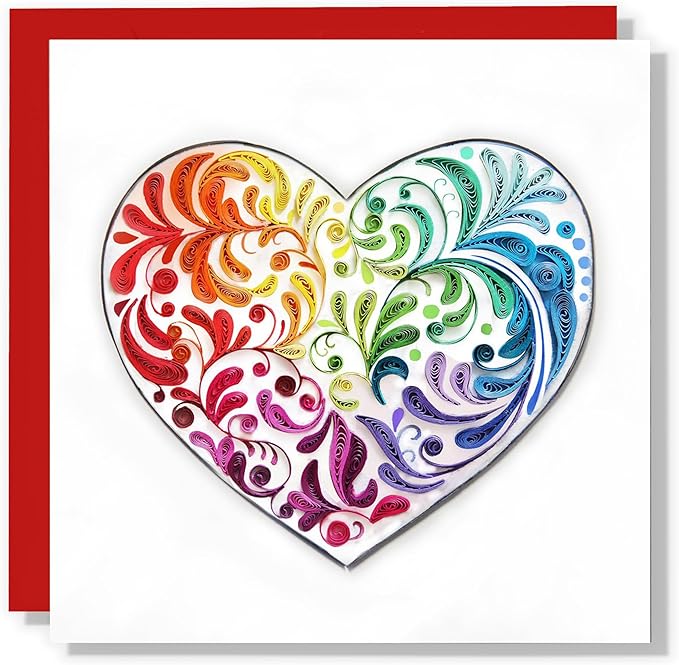 Love Heart Anniversary Colorful Valentine Birthday Him Her