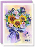 Sunflower Get Well Soon Floral Thank You Anniversary Mother Day