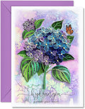 Blue Hydrangea Sympathy Floral Mother Day Anniversary Birthday