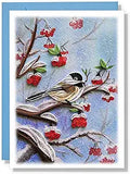Winter Animal Floral Animal Seasonal Thank You Anniversary Birthday