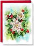 White Poinsettias Romantic Floral Thank You Anniversary Birthday