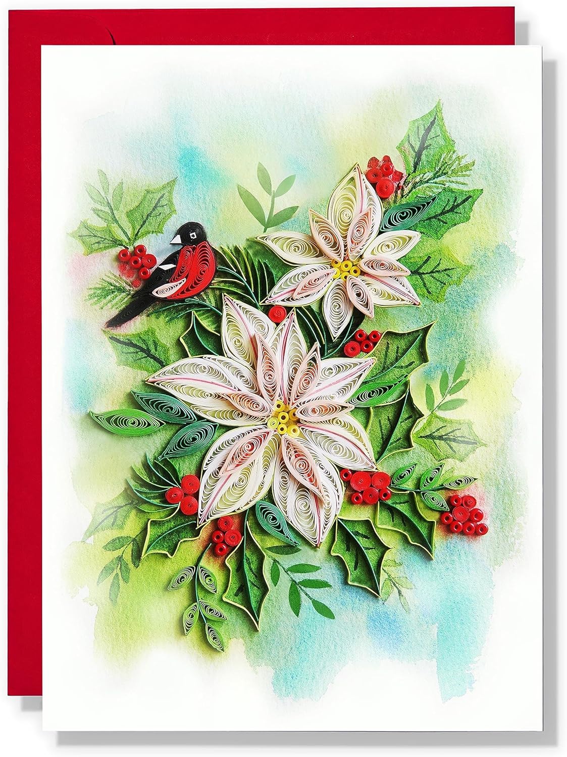 White Poinsettias Romantic Floral Thank You Anniversary Birthday