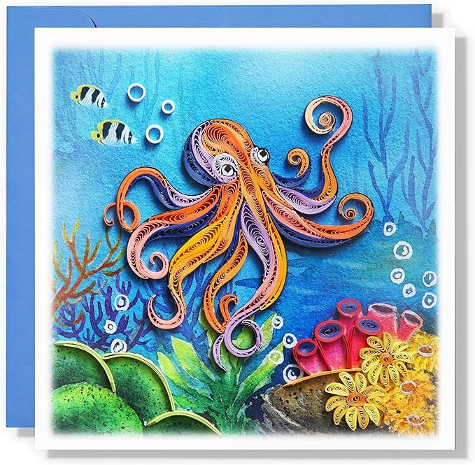 Octopus Under The Sea Birthday Mother Father Day Anniversary Thank