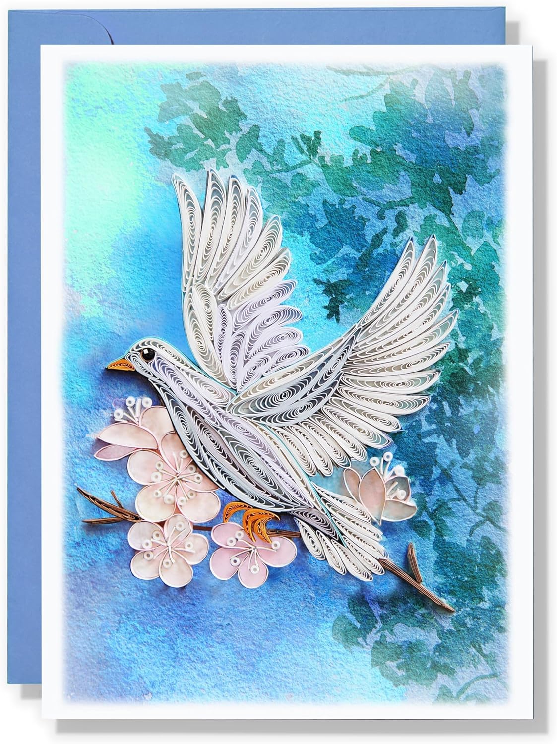 Dove Quilling Card Birthday Anniversary Mother S Day Animal Floral Sea