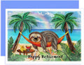 Sloth Happy Retirement Retirement Anniversary Thank You Animal 13cm x