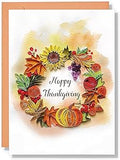 Thanks Giving Card Floral Thank You Anniversary Birthday Graduation