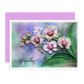Sympathy Orchid Floral Anniversary Birthday Romantic Thank You 13cm