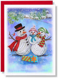 Snowman Christmas Animal Thank You Mother Father Day Anniversary 13Cm
