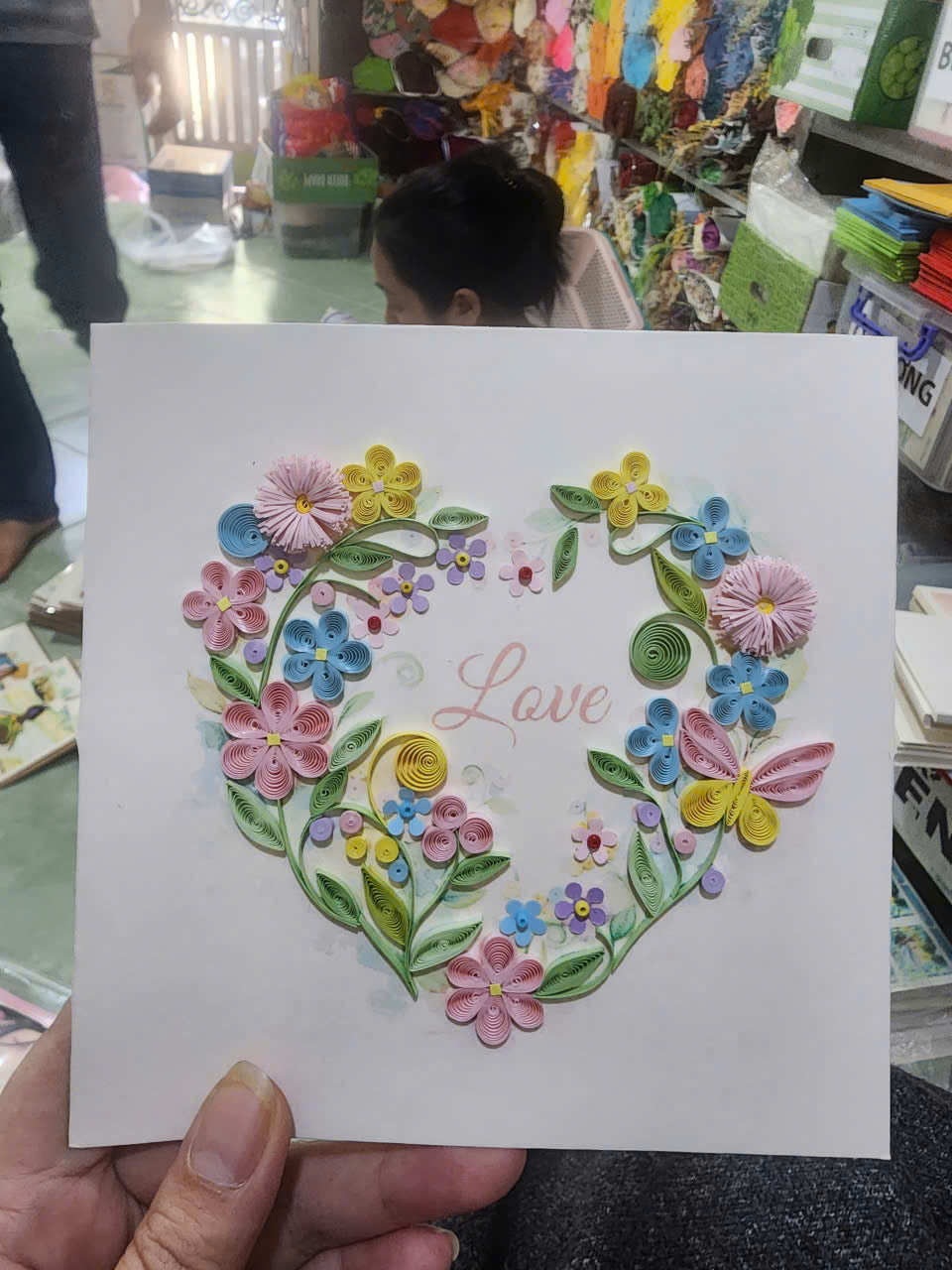 Colorful Flower Heart Card Floral Love Mom Mother S Day Romantic